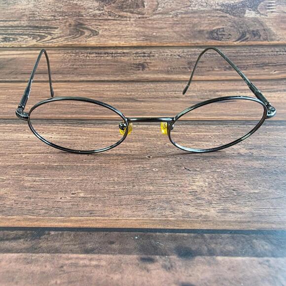 Vogue Women's Oval Metal Frame Glasses Black 53mm Italy FRAMES ONLY - Picture 1 of 9